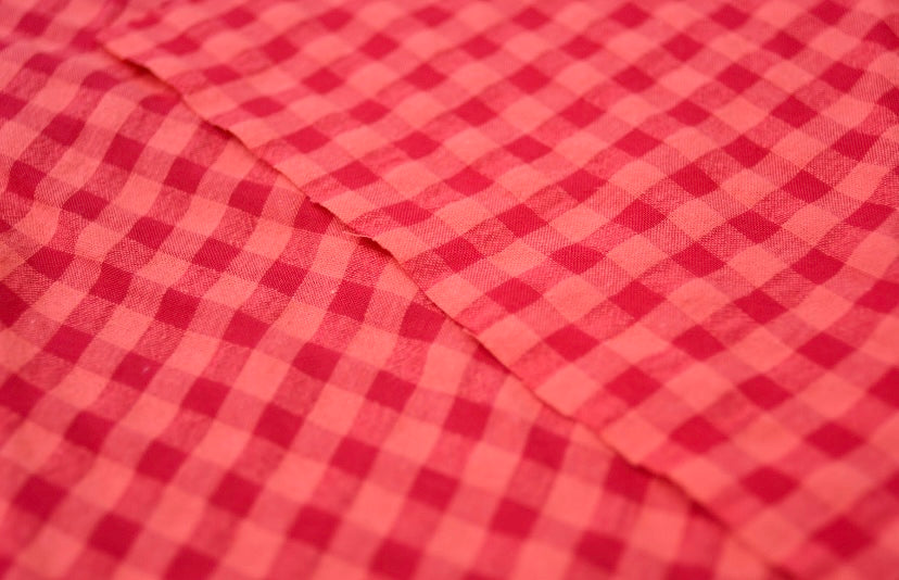 Top fruncido cuadros vichy