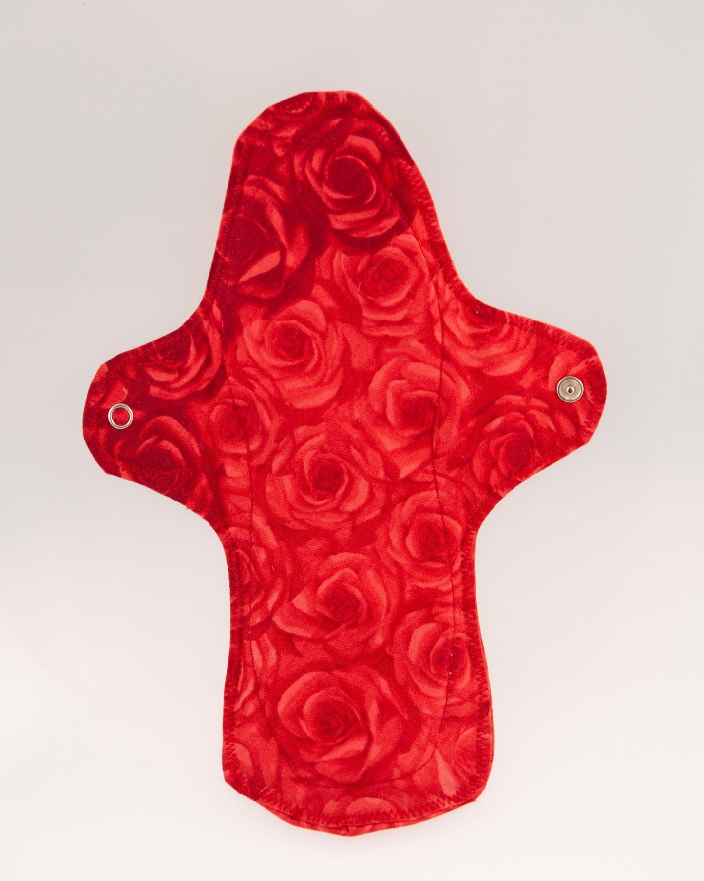 Compresa XL de tela con rosas de color rojo