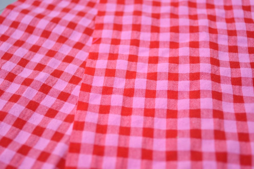 Top fruncido cuadros vichy