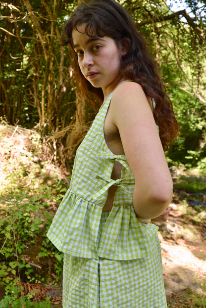 Blusa Volante cuadros vichy